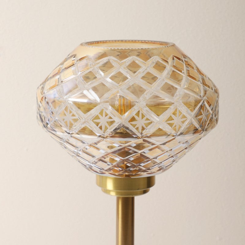 Loriella Elegant Mild Steel Table Lamp - Gold,Transparent media 6