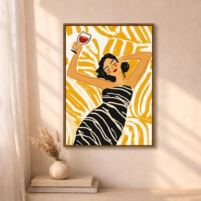 Pop Icon Canvas Wall Art With Frame media 4