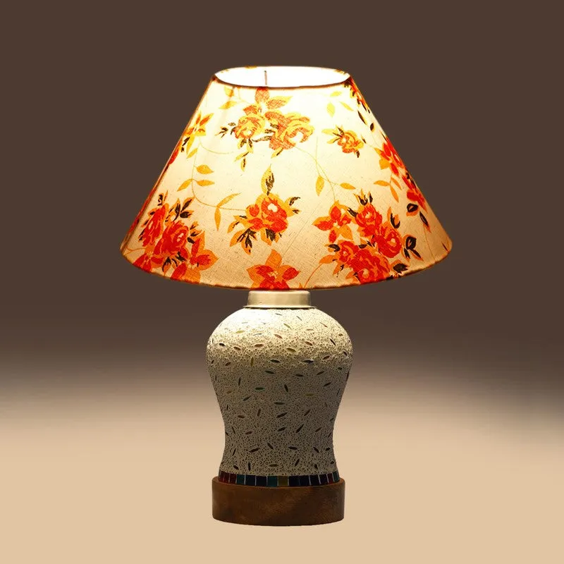 Nivora Fleur Cone Wooden Table Lamp - Multicolor media 7