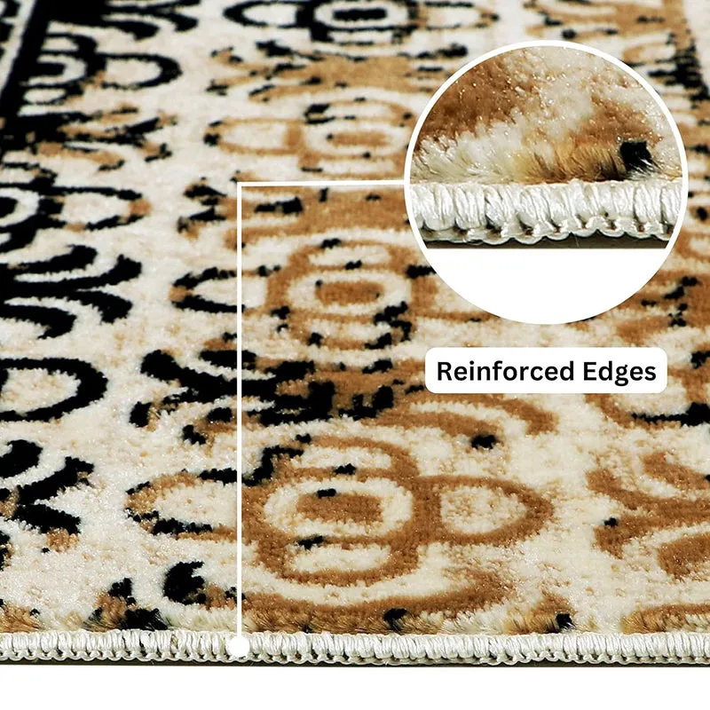 Driva Ethnic Nylon Dhurries - Beige & Black media 7