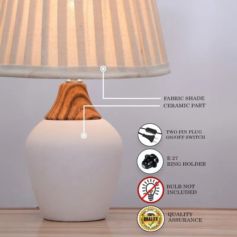 IllumiFlex Tech Ceramic Table Lamp - White media 7