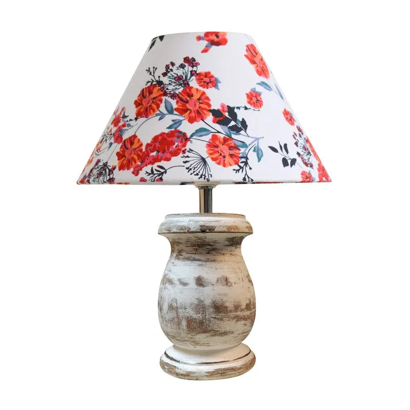 PetalHarmony Wooden Table Lamp media 3