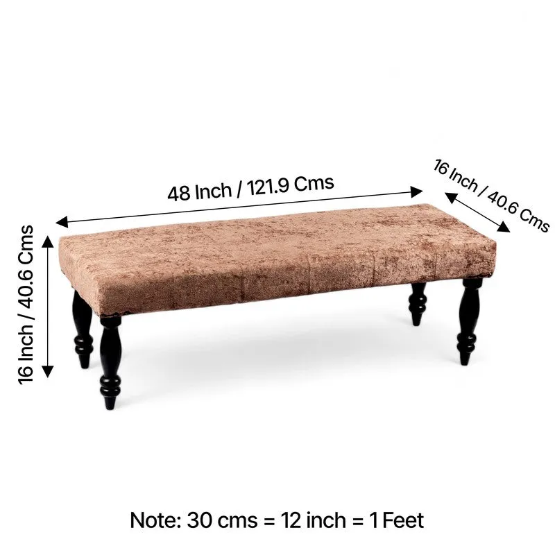 Aximo Sheesham Wooden Bench - Brown media 9