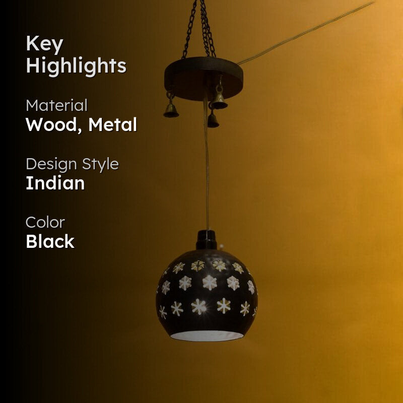 Dome Drova Metal Ceiling Lamp - Black media 2