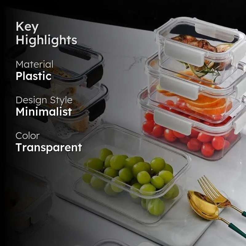 Premium Fresh Lock Airtight Food Storage Plastic Containers - Set of 3 media 2
