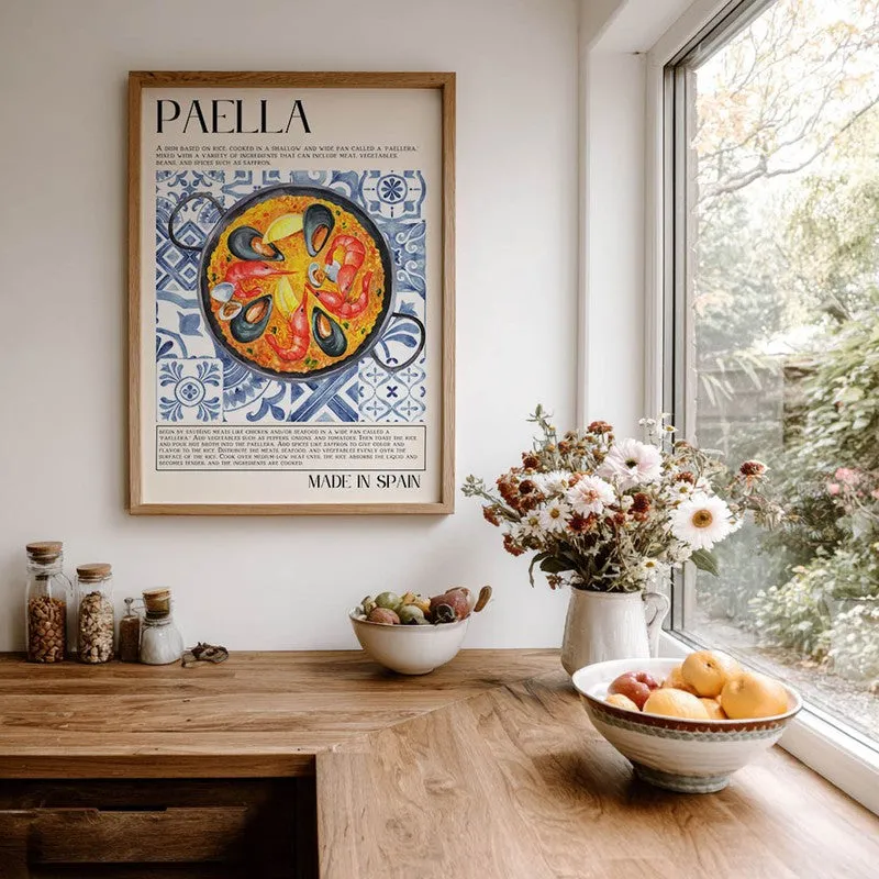 Paella Archival Canvas Wall Art - Brown media 7