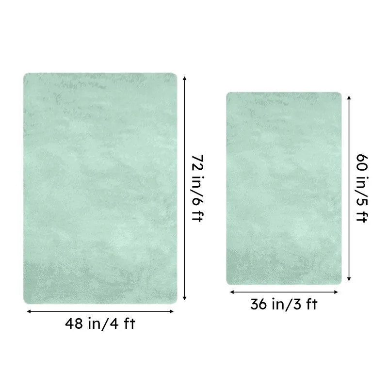 Ruffle Luxe Area Rug - Light Blue media 8