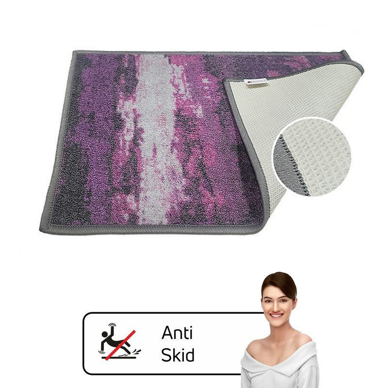Halo Abstract Nylon Door Mats - Purple,Grey media 7