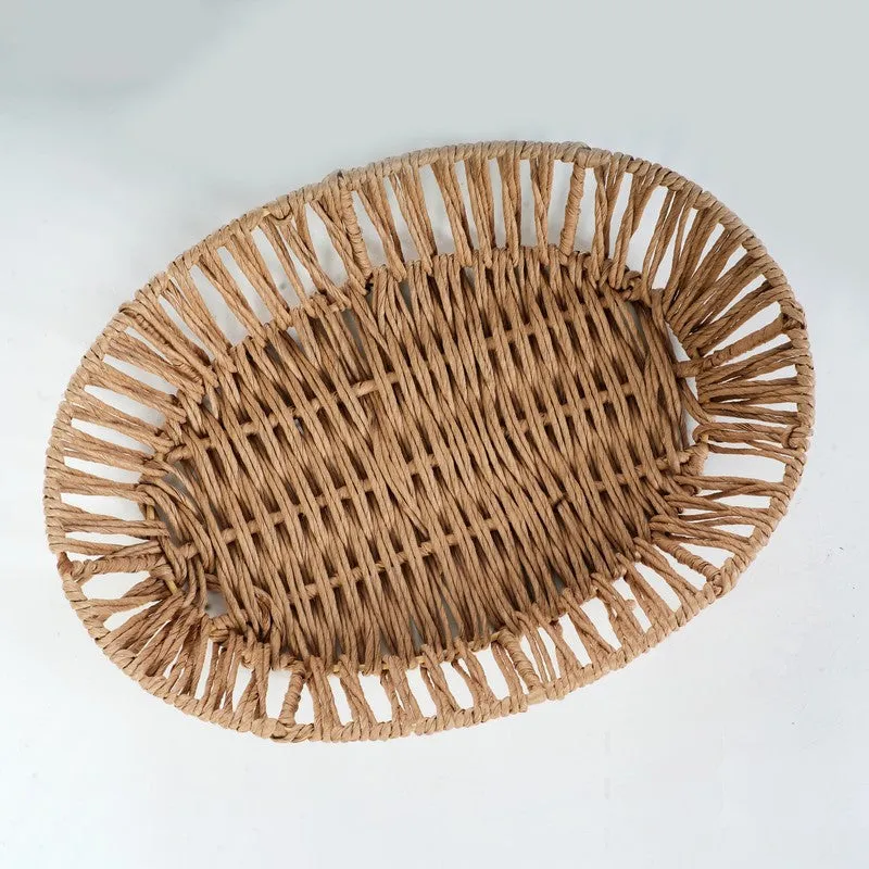 Willow Raffia Storage Basket media 5