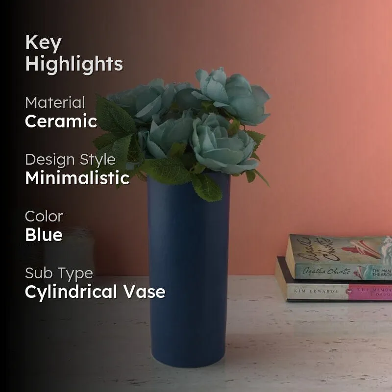 Cylindric Vase - Cobalt Blue media 2