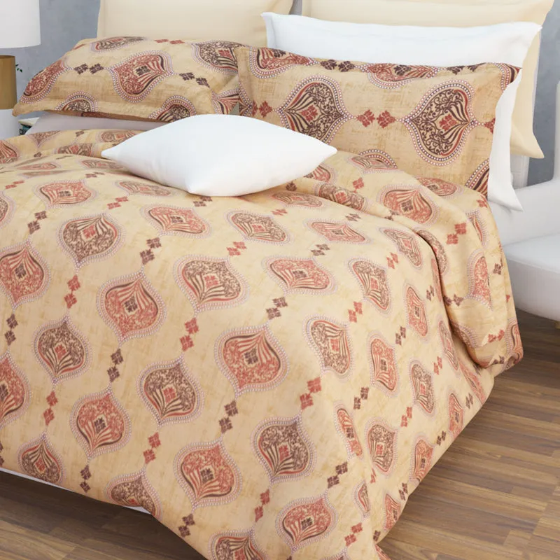Dreams Of Desert Cotton Bedsheet (Beige, Brown) - 144 TC media 5