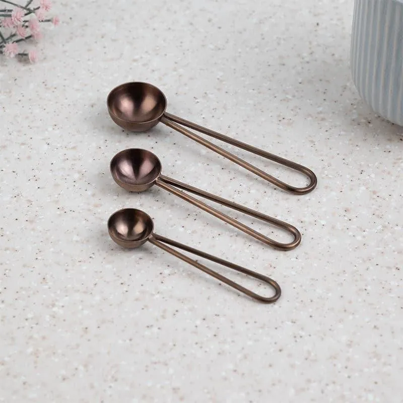 Jimo Measuring Spoon (Rose Gold) - Set Of Three media 4