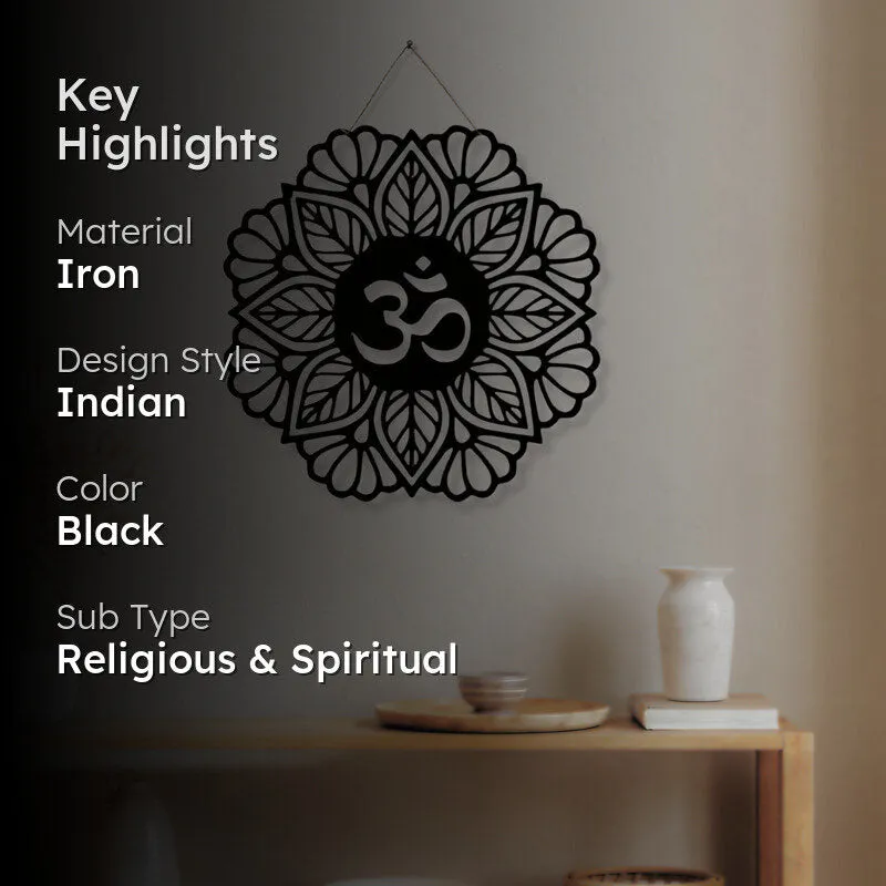 Aumkar Lines Iron Wall Accent media 2