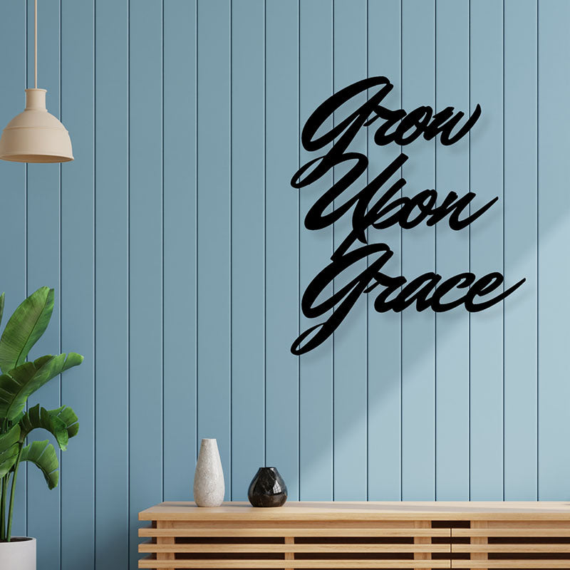 Grow Grace Iron Wall Accent