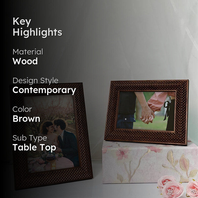 Pavela Photo Frame (Brown) - Set Of Two media 2