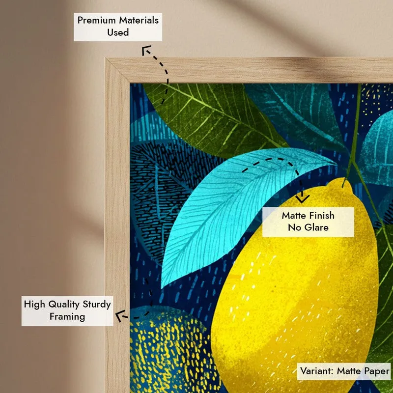 Fresh Picked Canvas Wall Painting - Brown Frame media 7