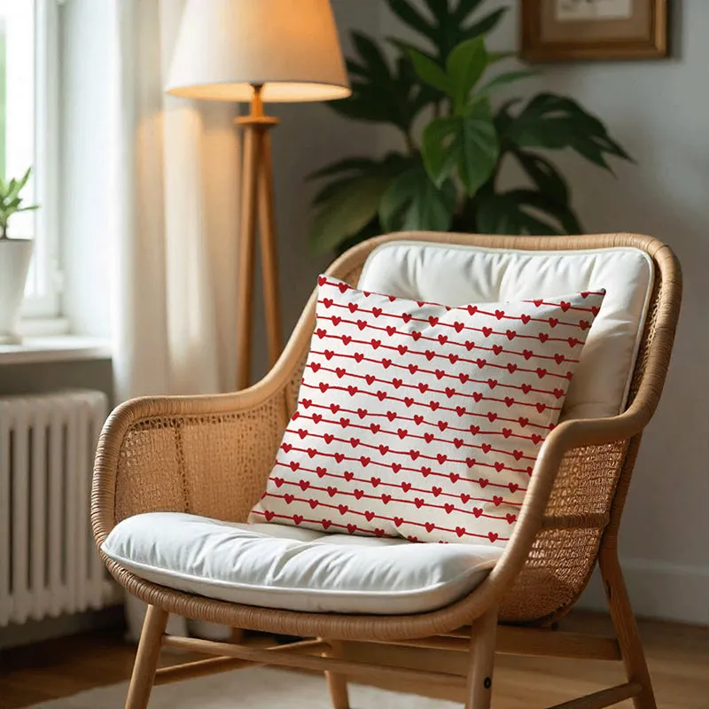 Heartstring Printed Velvet Cushion Cover - Set Of Five media 6