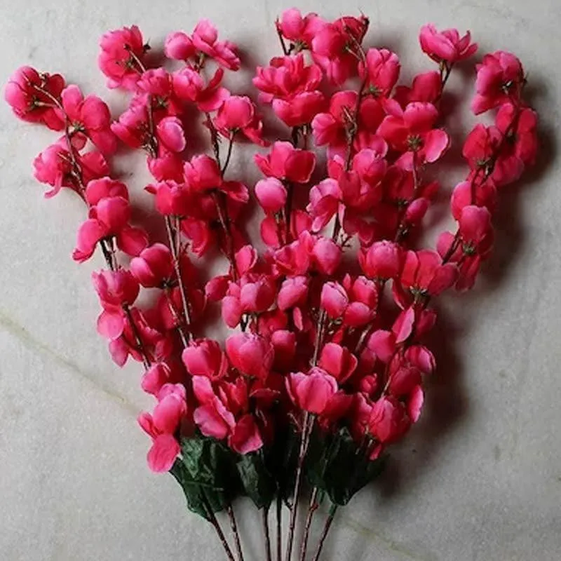 Faux Cherry Blossom Plastic Floral Stick - Georgia media 4