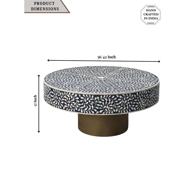 Elantra Bone Inlay Center Table - Blue media 10