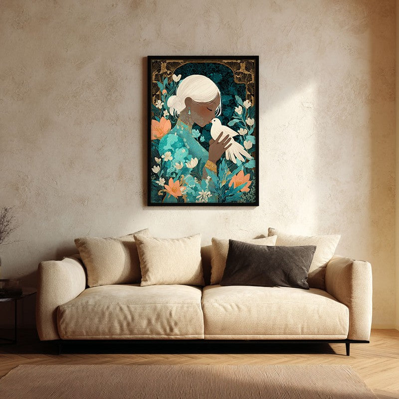Miraye Canvas Wall Painting With Black Frame