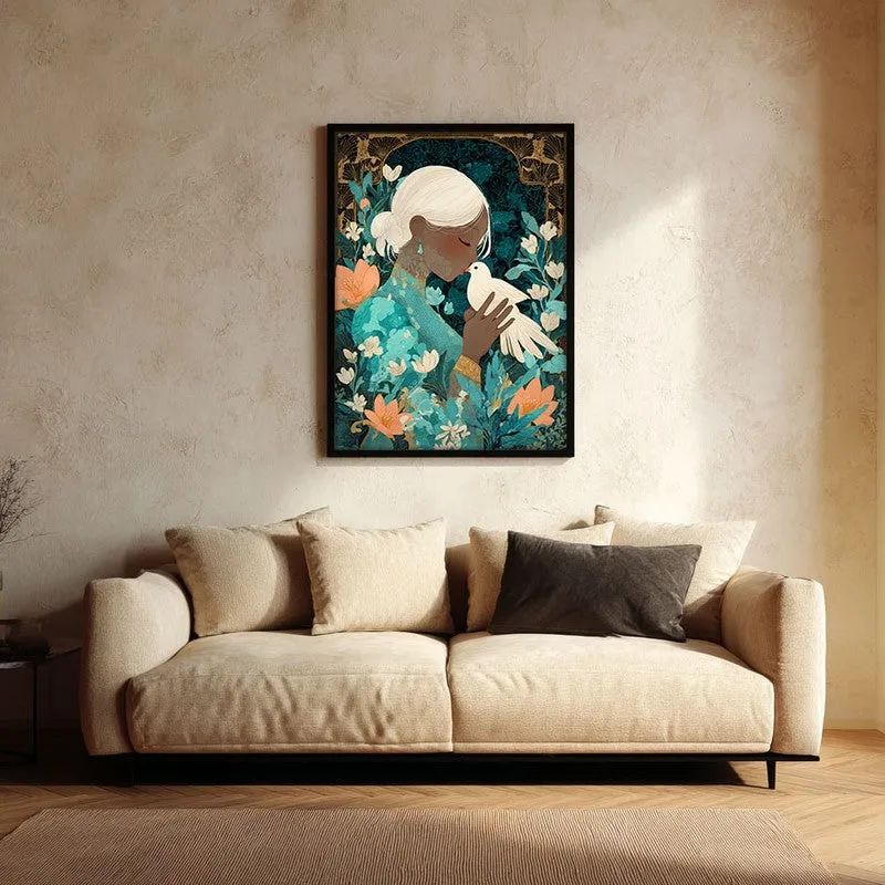 Miraye Canvas Wall Painting With Black Frame media 1