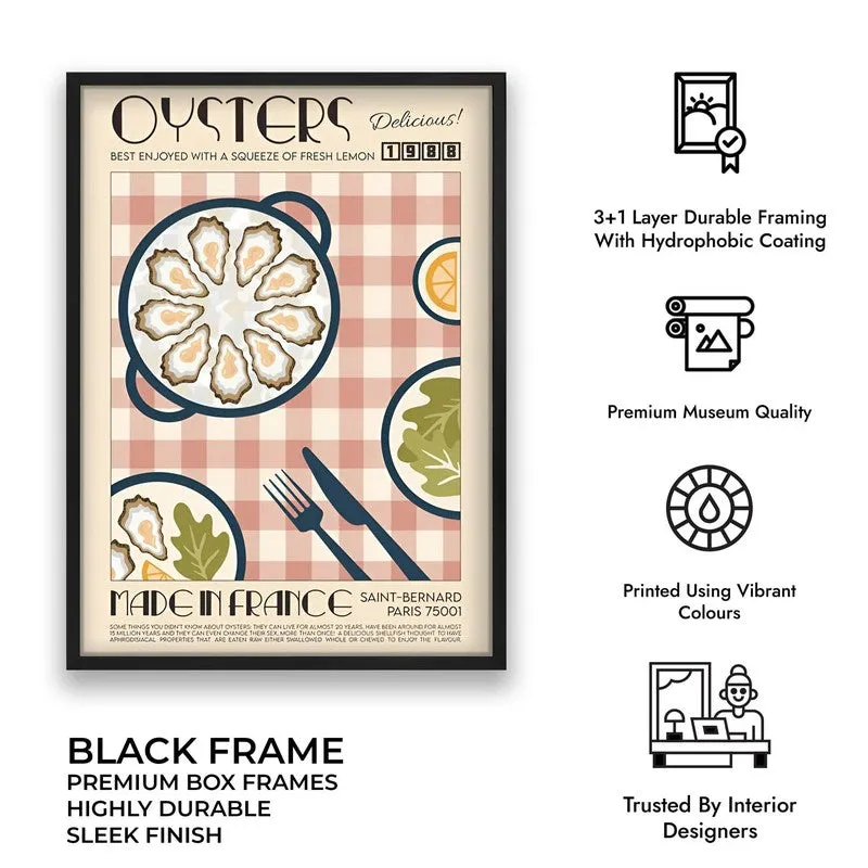 Dine Divine Archival Canvas Wall Art - Black media 10