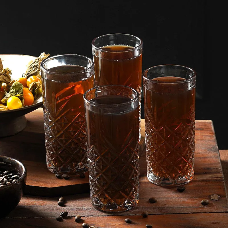 Prism Pour Drinking Glass (350 mL) - Set Of Four media 3