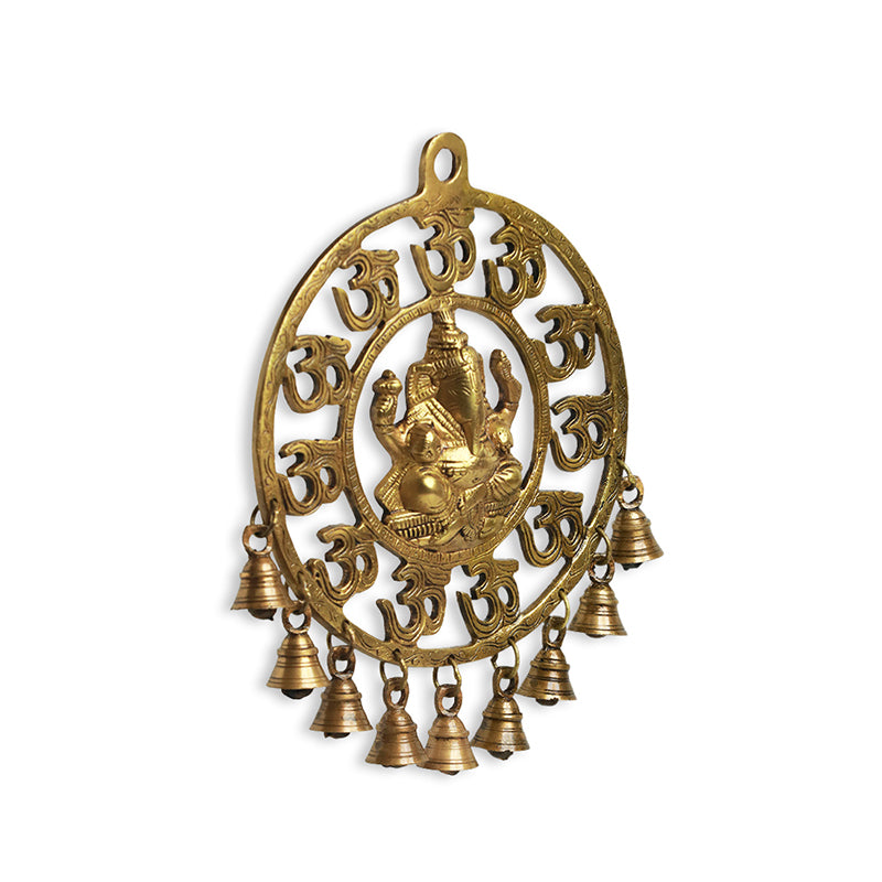 Mahaganapati Chimes Brass Wall Accent media 3