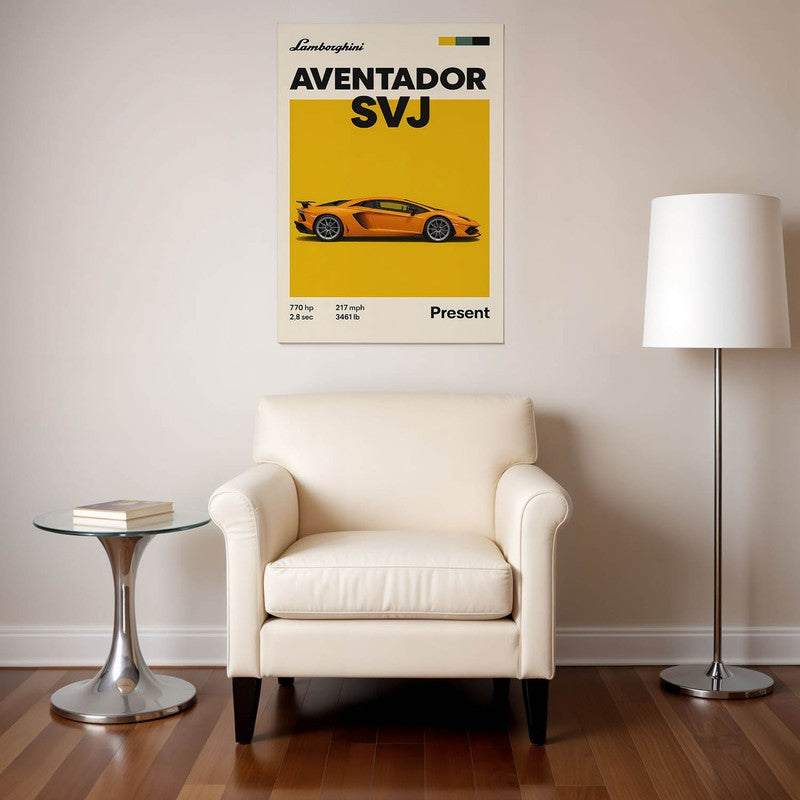 Aventador SVJ Wall Poster