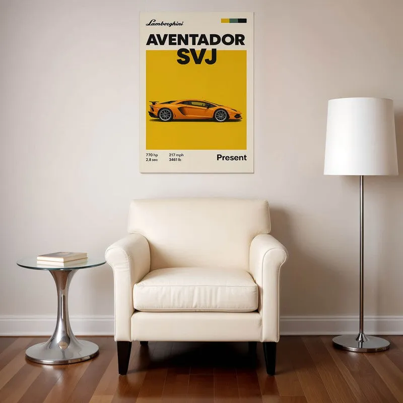 Aventador SVJ Wall Poster media 1