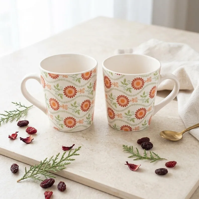 Sunny Ceramic Coffee Mug (270 mL Each) - Set of Two media 1