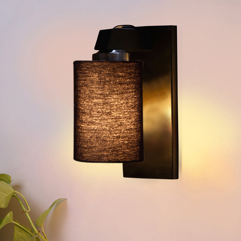 Eyrie Wooden Wall Lamp - Black