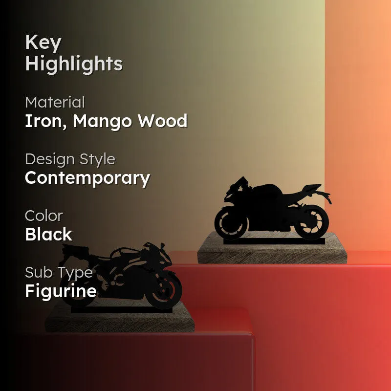 Motohead Silhouettes Showpiece - Set Of Two media 2