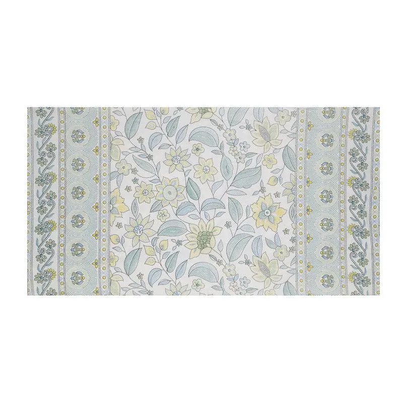 Ansa Flora Diwan Set (White) - Eight Piece Set media 3