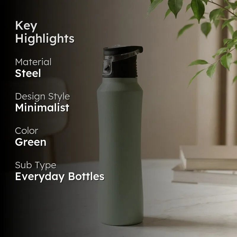 AquaSeal Airtight Bottle (Green) - 600 mL media 2