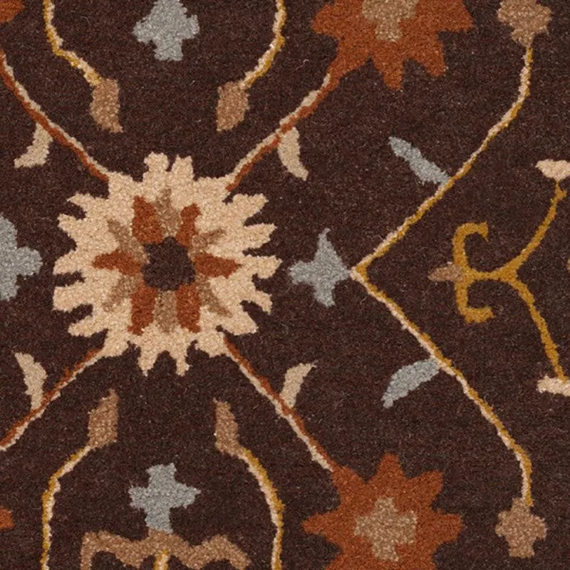 Ahriman Hand Tufted Ethnic Wool & Nylon Carpet - Brown media 6