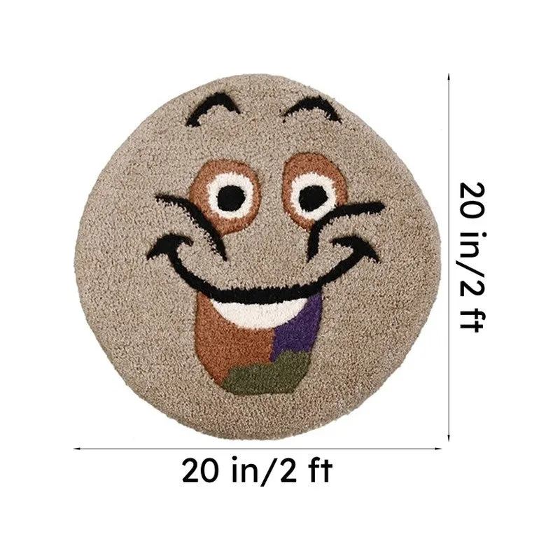Smile Burst Wool Carpet - Beige media 6