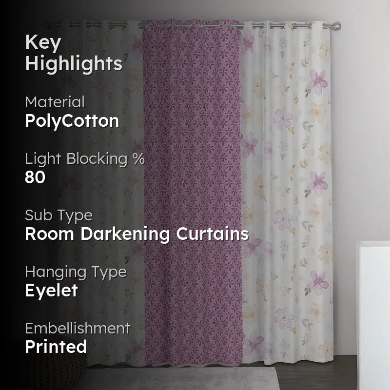 Petal Grace Curtains - Set of Three media 2