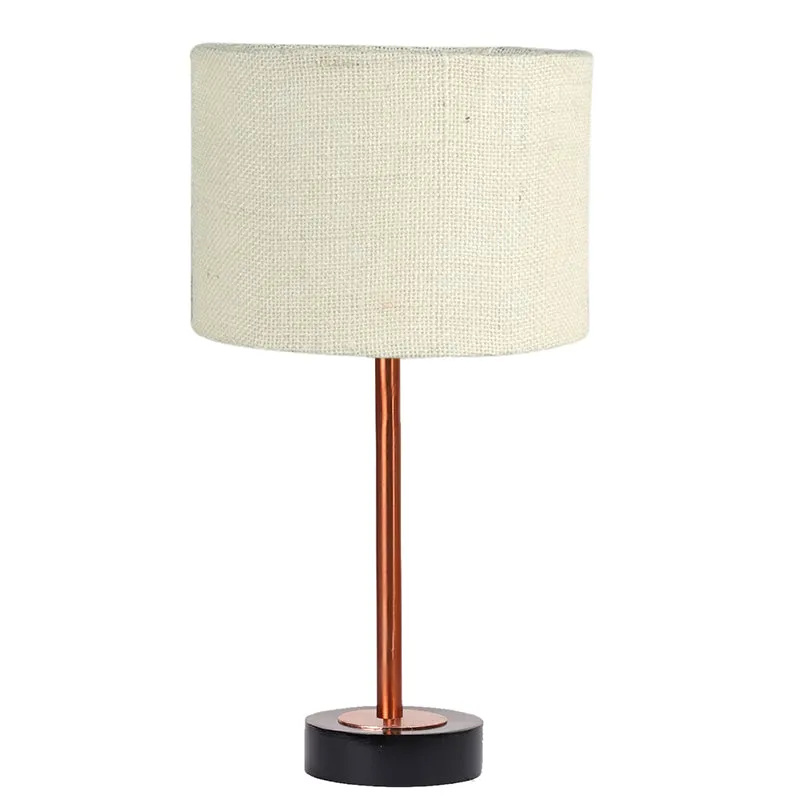 Sienna I Rodin Wooden Table Lamp - White,Copper,Black media 4