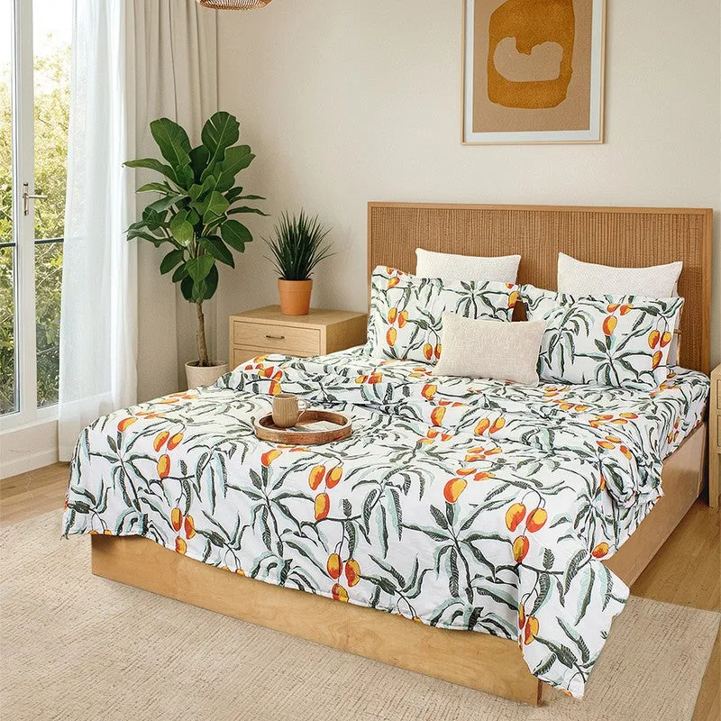 Amra Cotton Bedsheet (Orange) - 180 TC media 8