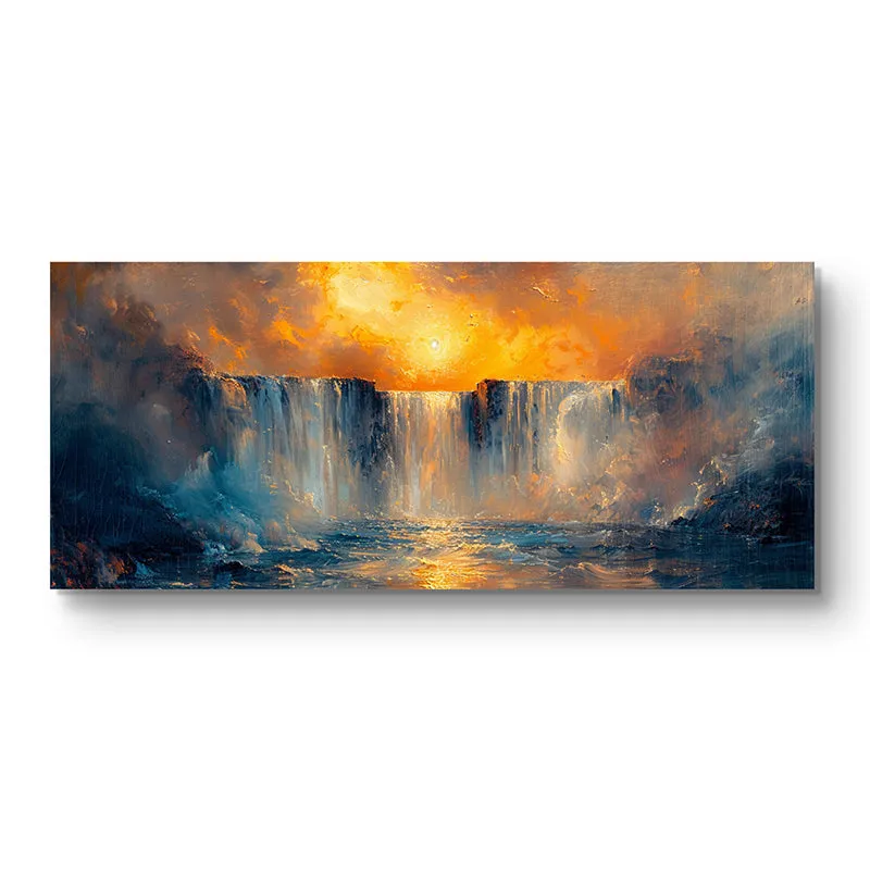 Misty Cascades Wall Painting media 3