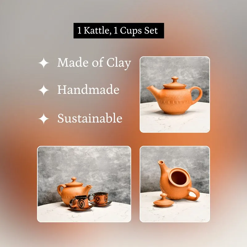 Rustic Ritual Terracotta Tea Set & Tea Pots - Three Piece Set media 7