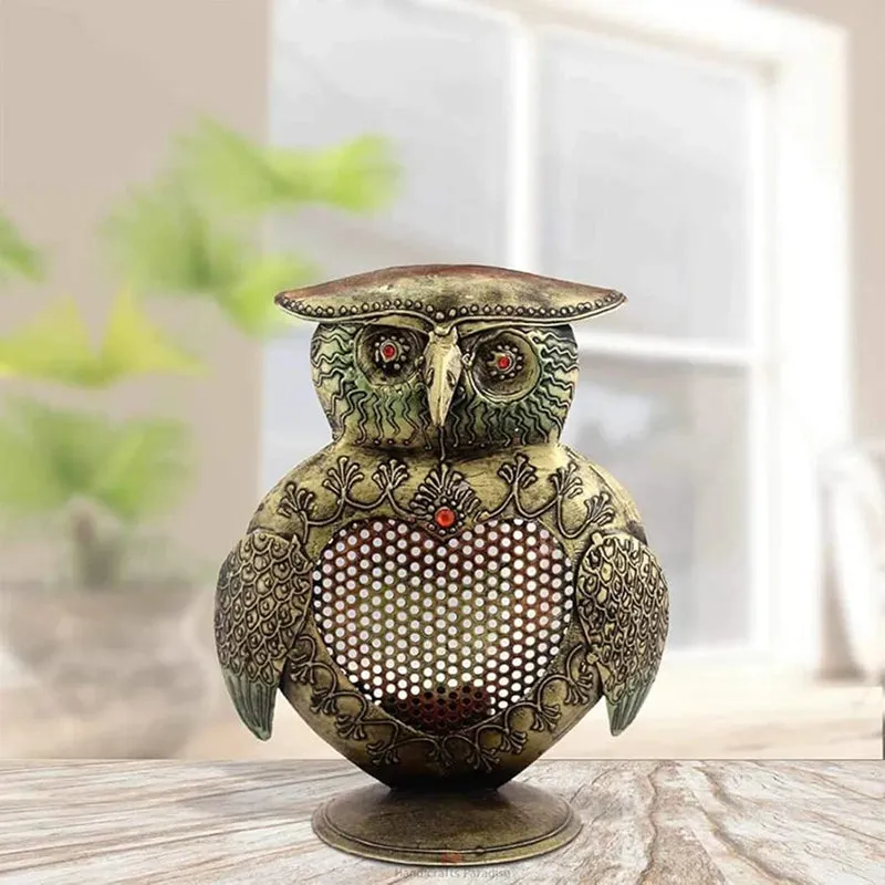 Noir Owlette Tea Light Holder media 1