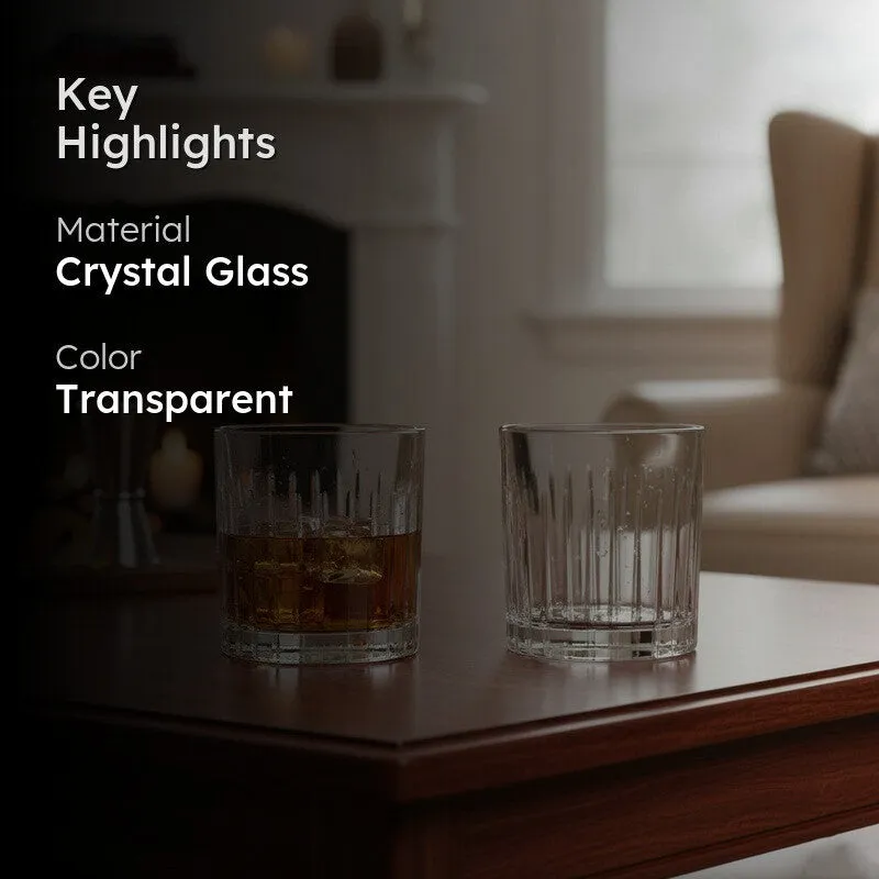 Timeless Italian Crystal Whiskey Glasses (360 mL Each) - Set Of Two media 2