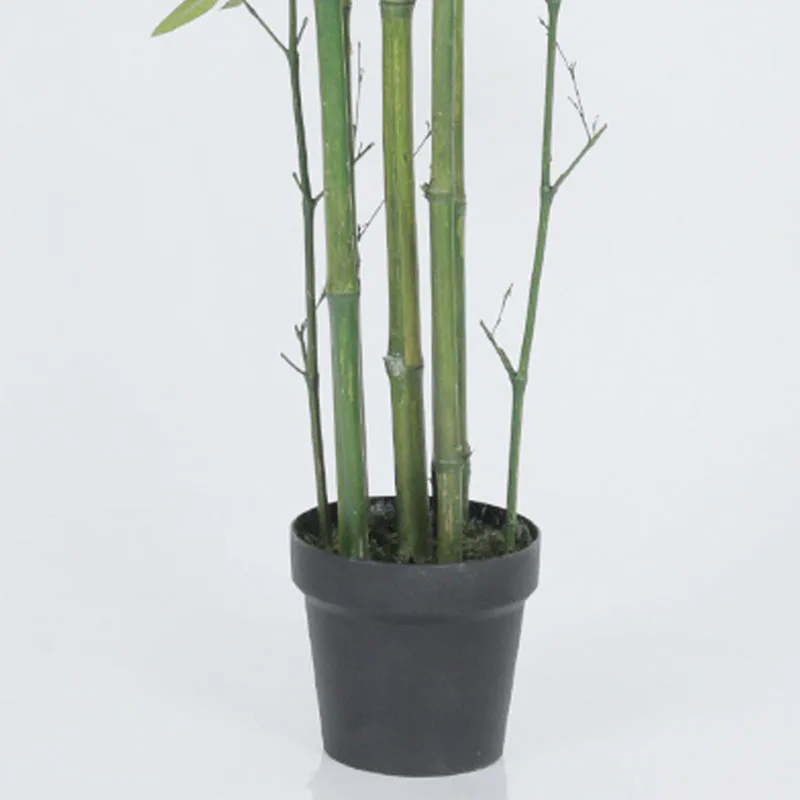 Reed Artificial Bamboo With Black Plastic Pot - 6.3 Feet media 5