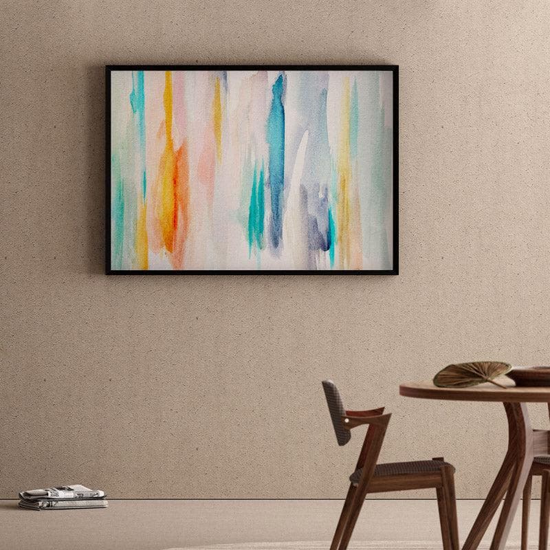 Here And Now Canvas Wall Painting - Black Frame