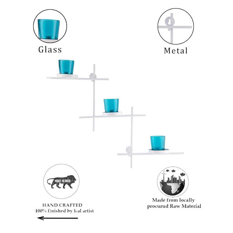 Terra Luminaire Votive Trio (Teal) - Set Of Two media 5