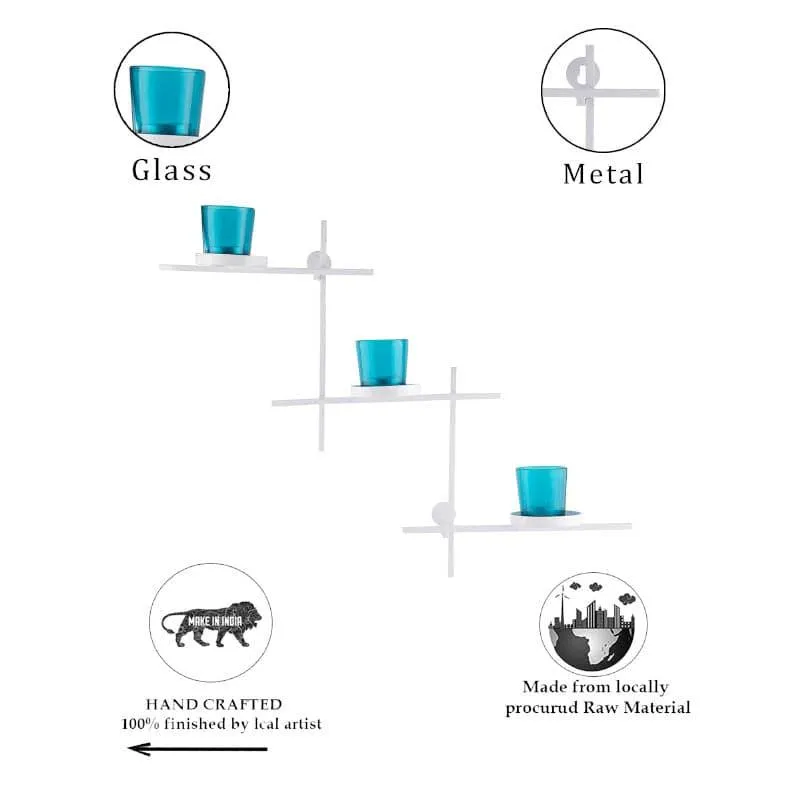 Terra Luminaire Votive Trio (Teal) - Set Of Two media 5