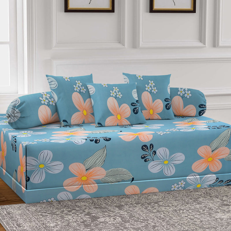 Vienna Blooms Diwan Set - Six Piece Set