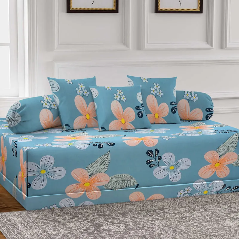 Vienna Blooms Diwan Set - Six Piece Set media 1